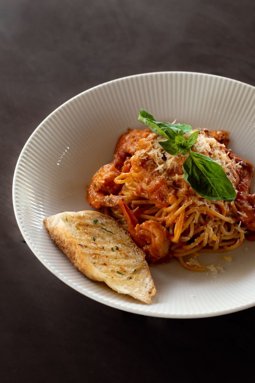 Jimbaran Spaghetti with prawns